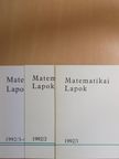 Erdős Pál - Matematikai Lapok 1992. január-december [antikvár]