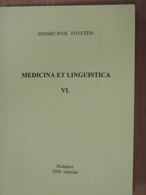 Dr. Dános Kornél - Medicina et linguistica VI. [antikvár]