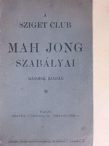 A Sziget Club Mah Jong szabályai [antikvár]