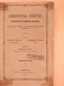 Erdélyi János - Sárospataki Füzetek 1858-1859. (nem teljes évfolyam) [antikvár]