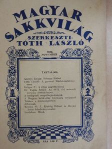 Dr. Vajda Árpád - Magyar Sakkvilág 1932. november [antikvár]