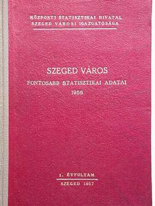 Szeged város fontosabb statisztikai adatai 1956. [antikvár]