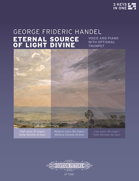 HAENDEL - ETEERNAL SOURCE OF LIGHT DIVINE. VOICE AND PIPANO WITH OPTIONA TRUMPET