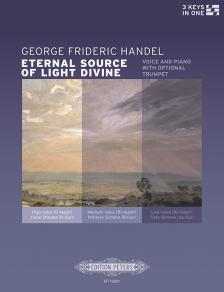 HAENDEL - ETEERNAL SOURCE OF LIGHT DIVINE. VOICE AND PIPANO WITH OPTIONA TRUMPET