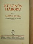 Fábián Gyula - Különös háború [antikvár]