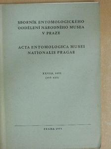 Zdenek Boucek - Acta Entomologica Musei Nationalis Pragae 1952. XXVIII/395-422 [antikvár]