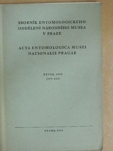 Zdenek Boucek - Acta Entomologica Musei Nationalis Pragae 1952. XXVIII/395-422 [antikvár]
