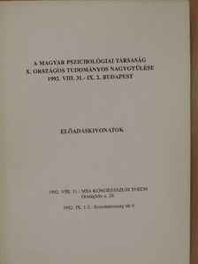 Előadáskivonatok [antikvár]