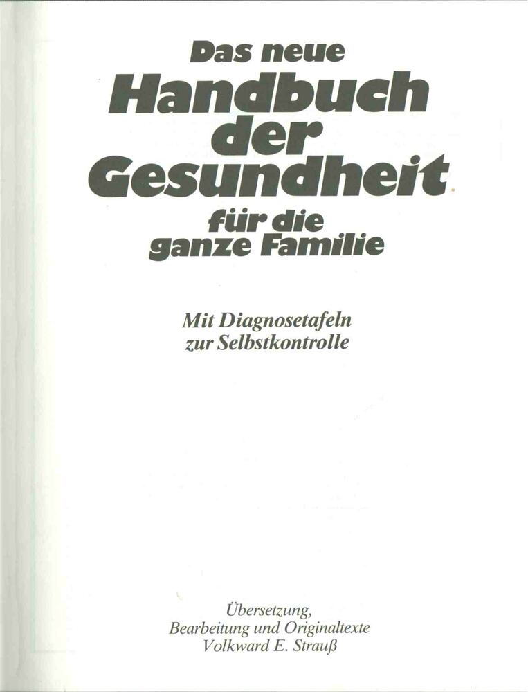 Das neue Handbuch der Gesundheit für die ganze Familie [antikvár]