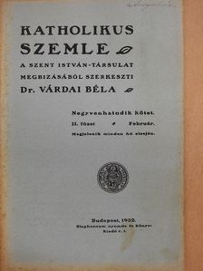 Baktay Ervin - Katholikus szemle 1932. február [antikvár]