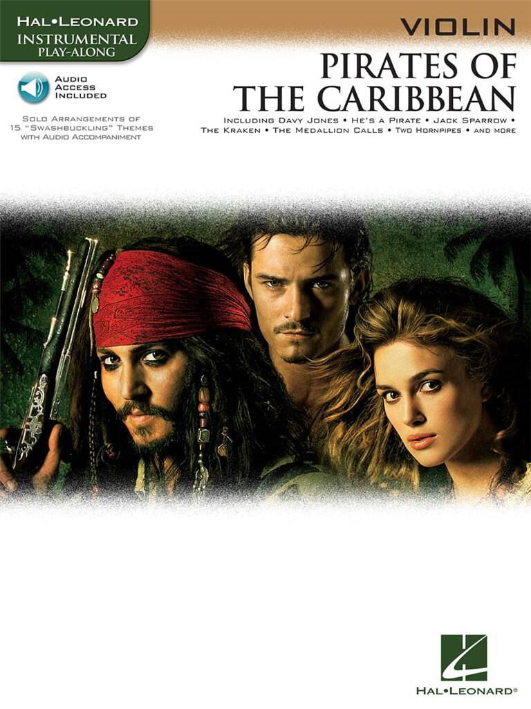 BADELT, K. & ZIMMER, H. - PIRATES OF THE CARIBBEAN FOR VIOLIN PLAY-ALONG WITH CD ACCOMPANIMENT