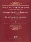 BAROKK MESTEREK VARIÁCIÓI SZOPRÁN-ÉS ALTFURULYÁRA I SZÓLÓDARABOK