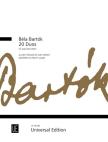 Bartók Béla - 20 DUOS FÜR ZWEI KLARINETTEN AUS DEN 44 DUOS FÜR ZWEI VIOLINEN, BEARB. MARCIN LANGER