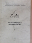 Simonits Zsuzsanna - Közgazdaságtan makroökonómia 1. [antikvár]