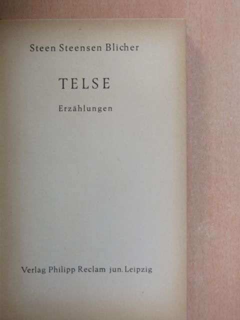 Steen Steensen Blicher - Telse [antikvár]
