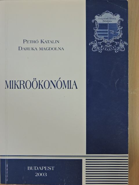 Daruka Magdolna - Mikroökonómia [antikvár]