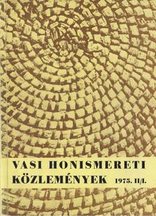 Vasi honismereti közlemények 1975. II/1. [antikvár]
