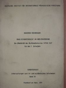 Manfred Erdmenger - Englischunterricht im medienverbund [antikvár]