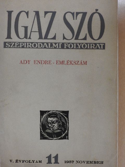 Bölöni György - Igaz Szó 1957. november [antikvár]