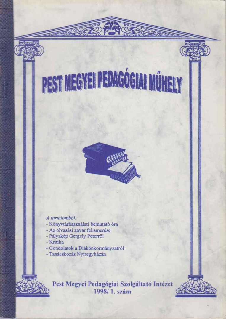 Gazdagné Boda Emőke - Pest Megyei Pedagógiai Műhely 1998/1. [antikvár]