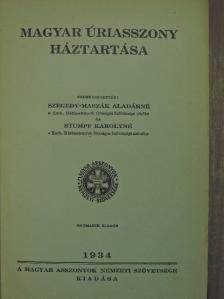Magyar úriasszony háztartása [antikvár]