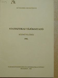 Statisztikai tájékoztató 1982. [antikvár]