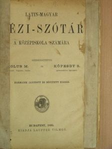 Latin-magyar kézi-szótár [antikvár]