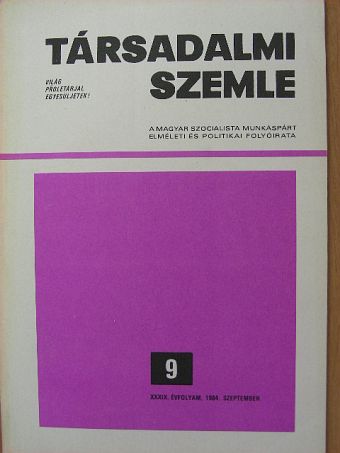Bassa Endre - Társadalmi Szemle 1984. szeptember [antikvár]