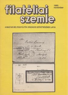 SIMON GY. FERENC - Filatéliai szemle 1992. november [antikvár]