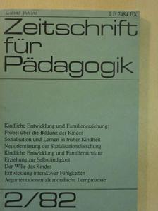 Erika Hoffmann - Zeitschrift für Pädagogik April 1982 [antikvár]