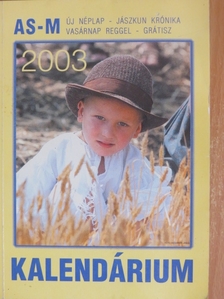AS-M kalendárium 2003 [antikvár]