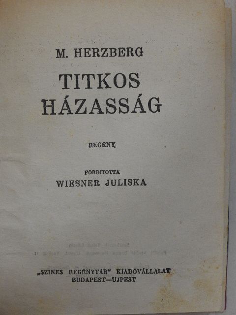 Charlotte Cosel - Titkos házasság/Álarc alatt [antikvár]