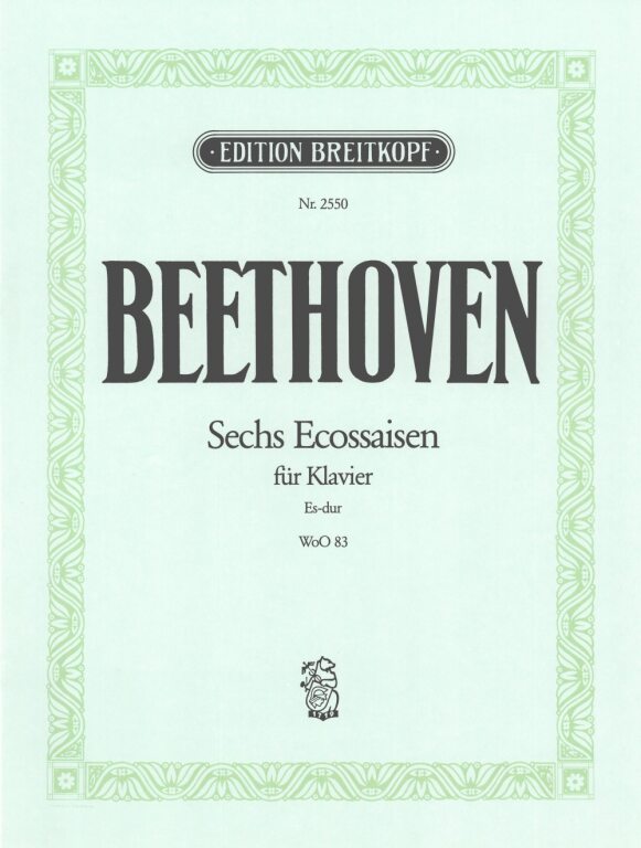 BEETHOVEN - ECOSSAISES FÜR PIANO SOLO, ANTIKVÁR PÉLDÁNY (FERRUCCIO BUSONI)