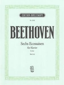 BEETHOVEN - ECOSSAISES FÜR PIANO SOLO, ANTIKVÁR PÉLDÁNY (FERRUCCIO BUSONI)