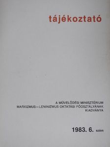 Benkő Péter - Tájékoztató 1983/6. [antikvár]