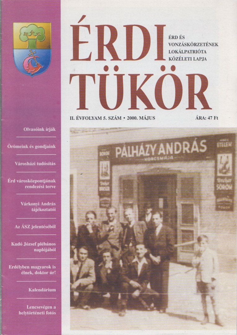 Bartos Csilla - Érdi tükör II. évfolyam / 5.. szám [antikvár]