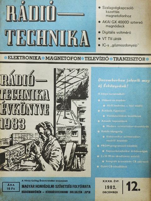 Kovács Pál - Rádiótechnika 1982. december [antikvár]