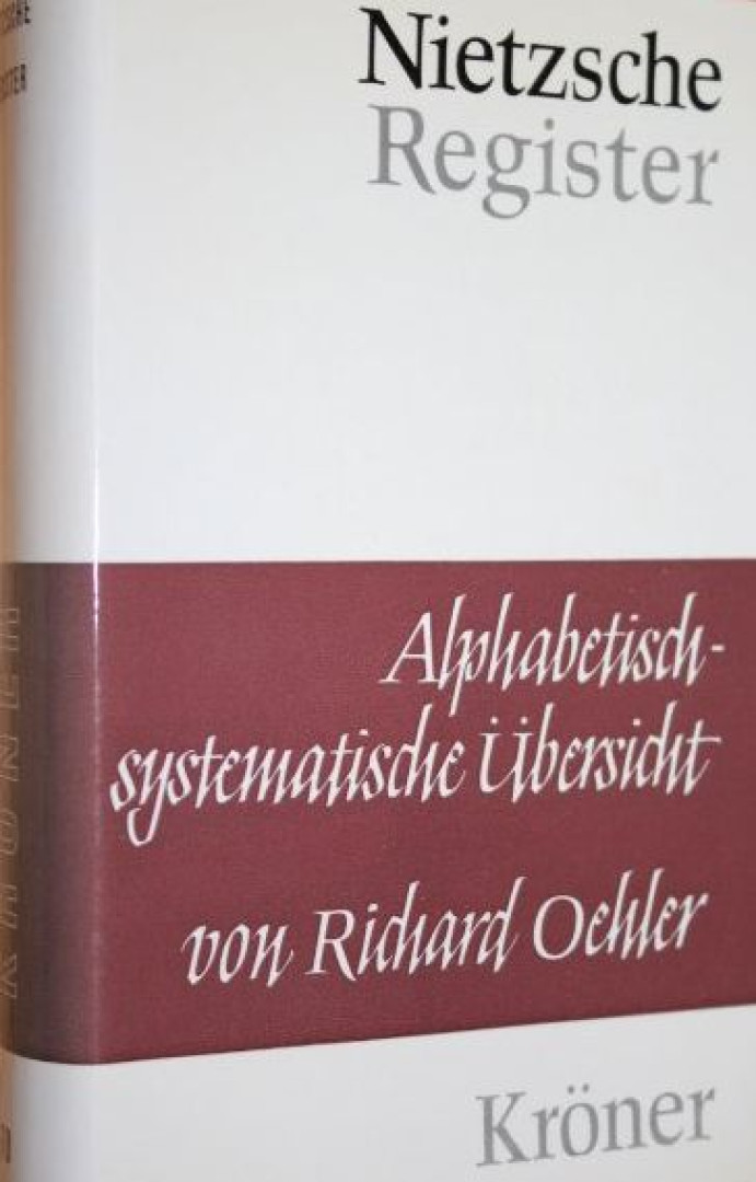 Richard Oehler - Nietzsche-Register [antikvár]