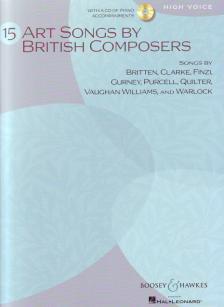 15 ART SONGS BY BRITISH COMPOSERS FOR HIGH VOICE WITH A CD OF PIANO ACCOMPANIMENTS