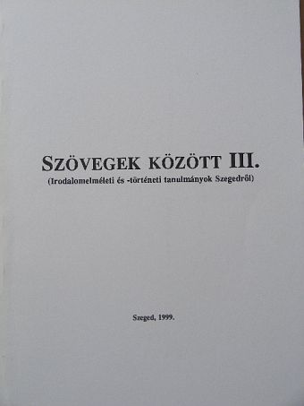 Domokos Johanna - Szövegek között III. [antikvár]