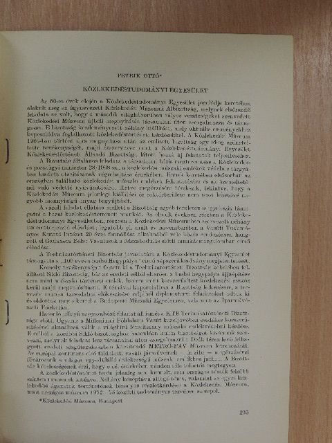 Petrik Ottó - Közlekedéstudományi Egyesület [antikvár]