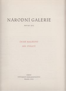 Národní galerie - první díl [antikvár]