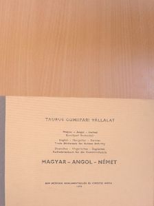 Magyar-Angol-Német Gumiipari Szakszótár [antikvár]