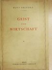 Hans Zbinden - Geist und Wirtschaft [antikvár]