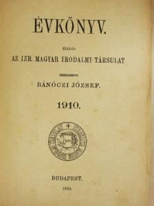 Alexander Bernát - Évkönyv 1910 [antikvár]