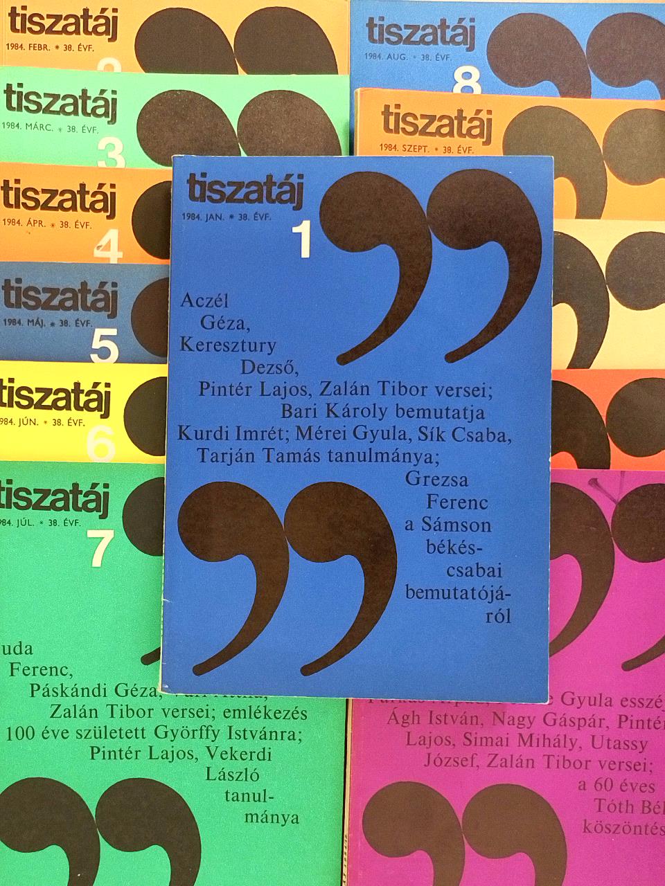Ablonczy László - Tiszatáj 1984. január-december [antikvár]