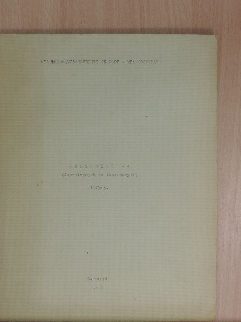 B. Grincsel - Prognosztika 1975/5. [antikvár]