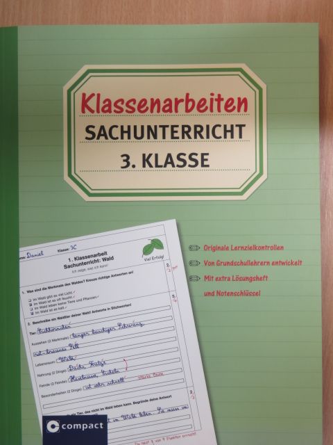 Angelika Dissen - Klassenarbeiten Sachunterricht 3. Klasse [antikvár]