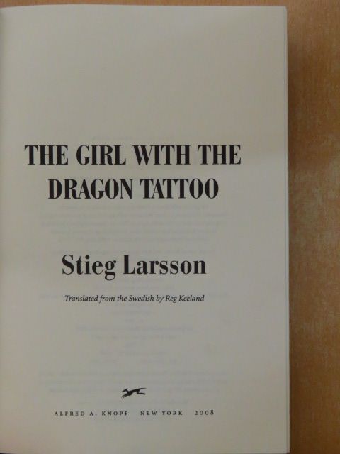 Stieg Larsson - The Girl with the Dragon Tattoo [antikvár]