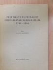 Moess Alfréd - Pest megye és Pest-Buda zsidóságának demográfiája 1749-1846 [antikvár]